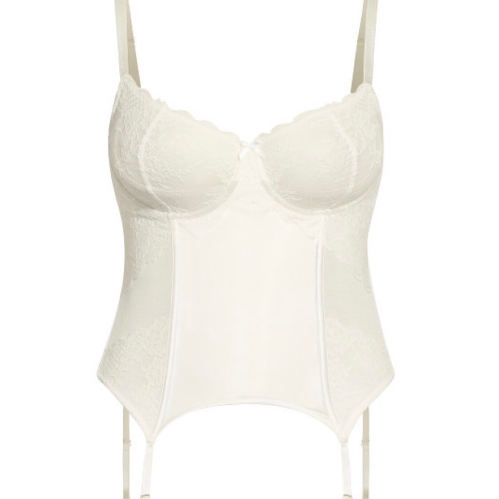 City chic white corset sz 38c/D NWT